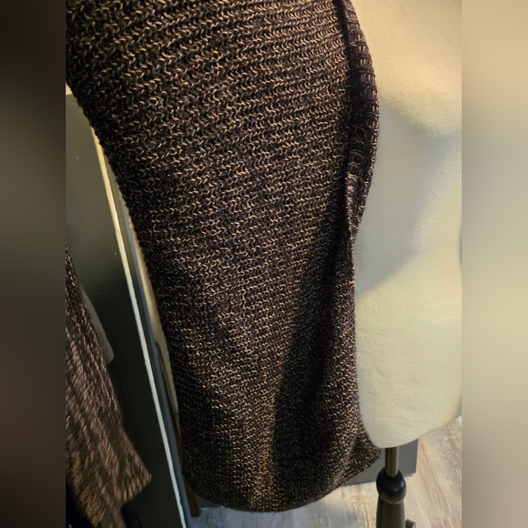 Maurices Sz M Women's Black N Gold Cardi Long Sleeve. Guc. - Picture 2 of 6